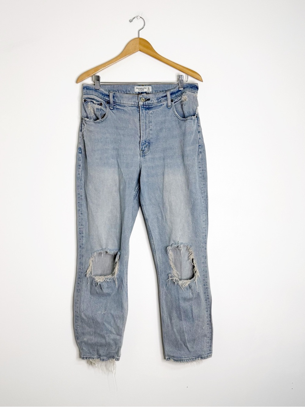 Abercrombie & Fitch Curve Love ’90s Straight Jeans 31/12S Ultra High Rise